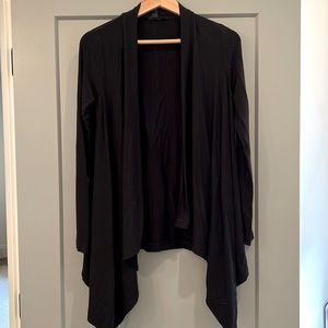 Banana Republic Black Baby Terry Cardigan
